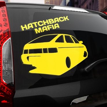 Наклейка HATCHBACK МАФИЯ (2112)