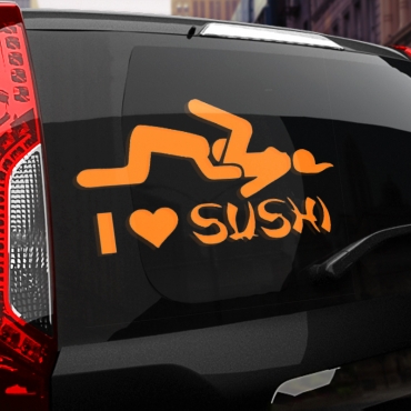 Наклейка I love sushi