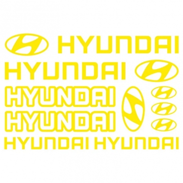 Наклейка Hyundai набор