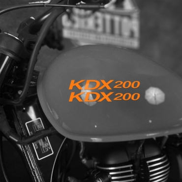 Наклейка Kawasaki KDX 200 на мотоцикл