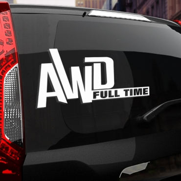 Наклейка Toyota AWD Full Time