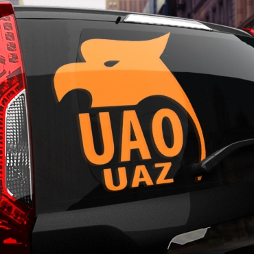 Наклейка UAO UAZ