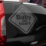 Наклейка Baby on board (предупреждение)