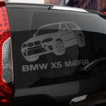 Наклейка BMW X5 МАФИЯ