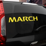 Наклейка Nissan MARCH