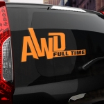 Наклейка Toyota AWD Full Time