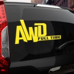 Наклейка Toyota AWD Full Time